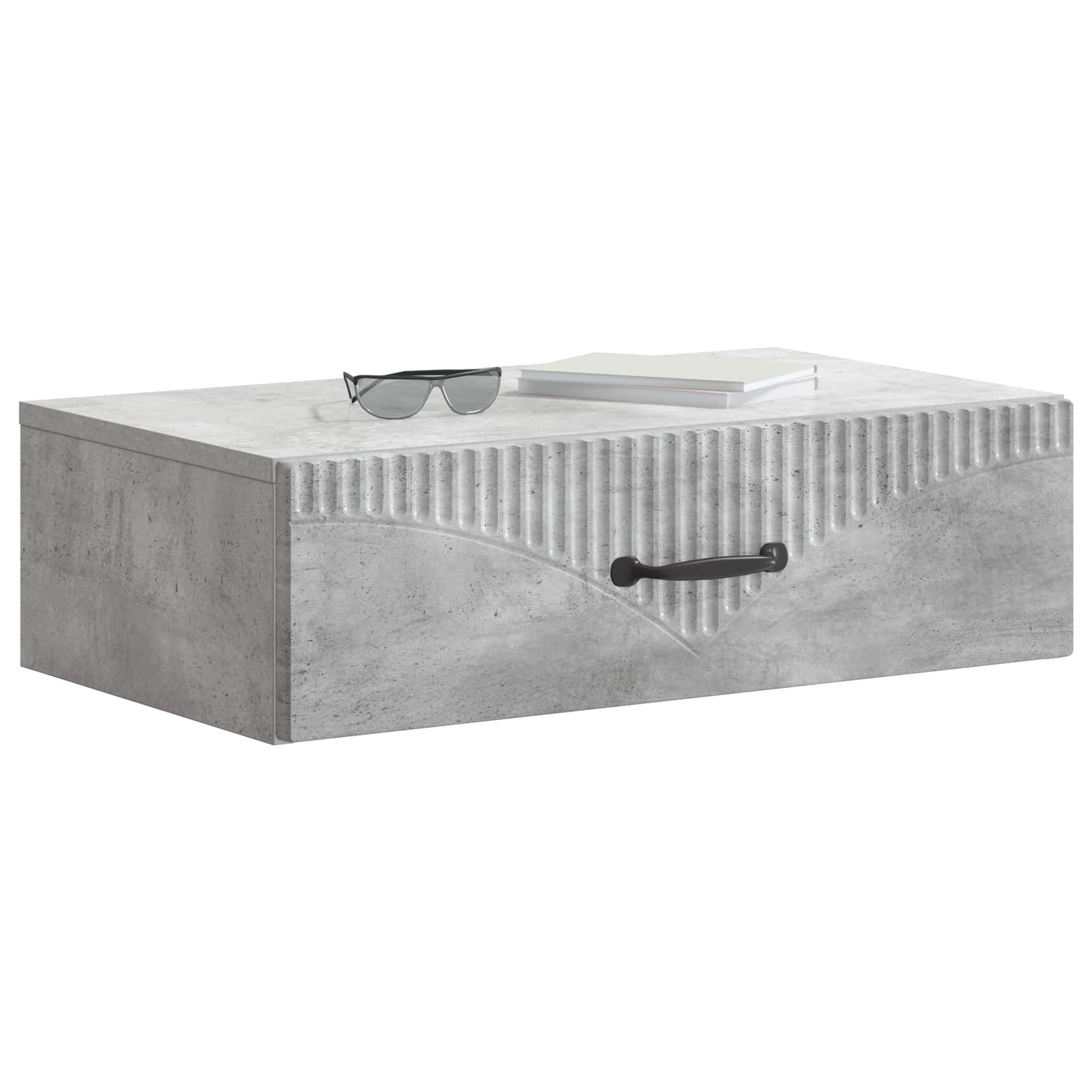 vidaXL Wall-Mounted Side Table 59 x 34.5 x 17 cm Engineered Wood 3
