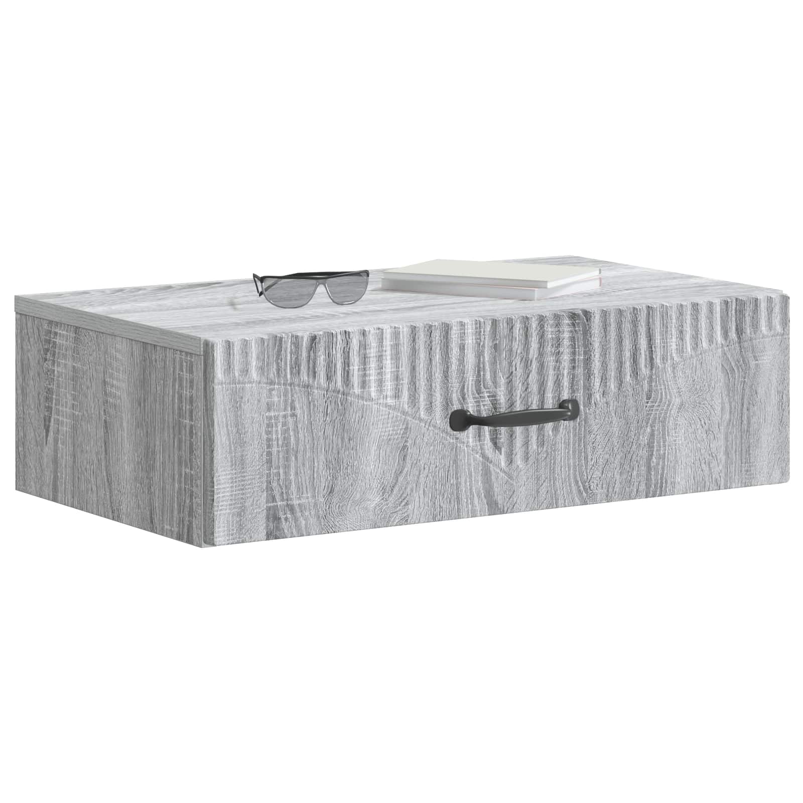 vidaXL Wall-Mounted Side Table 59 x 34.5 x 17 cm Engineered Wood 3