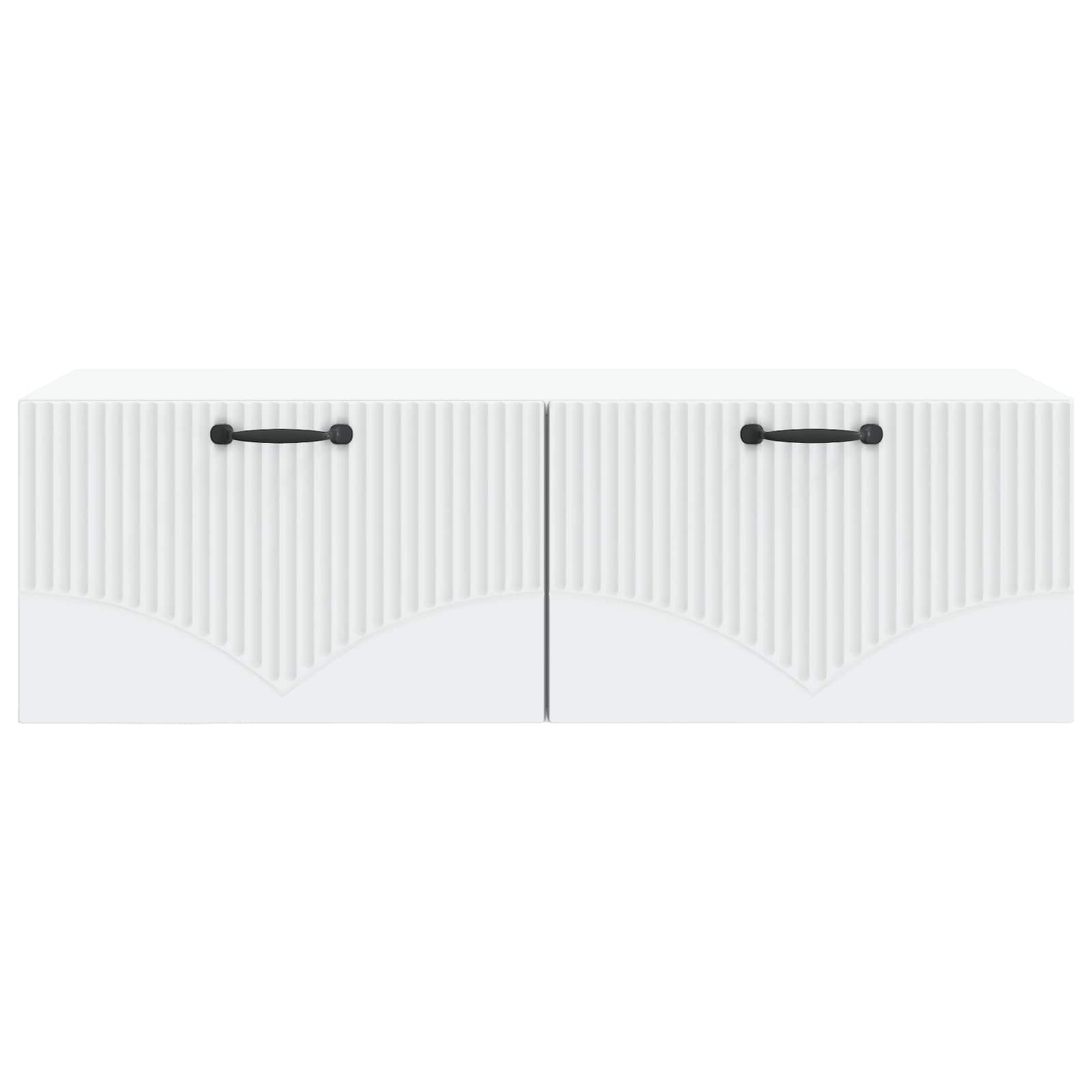 vidaXL Wall-Mounted TV Cabinet White 98 x 41 x 30 cm Engineered Wood 6