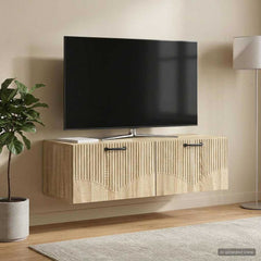 vidaXL Wall-Mounted TV Cabinet Sonoma Oak 98 x 41 x 30 cm 4
