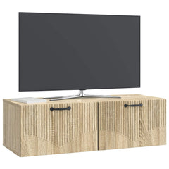 vidaXL Wall-Mounted TV Cabinet Sonoma Oak 98 x 41 x 30 cm 3