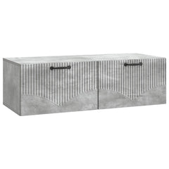 vidaXL Wall-Mounted TV Cabinet Concrete Grey 98 x 41 x 30 cm 2