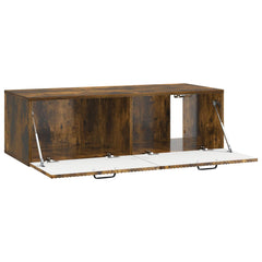 vidaXL Wall-Mounted TV Cabinet Smoked Oak 98 x 41 x 30 cm 5