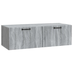 vidaXL Wall-Mounted TV Cabinet Grey Sonoma 98 x 41 x 30 cm 2
