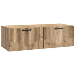 vidaXL Wall-Mounted TV Cabinet 98 x 41 x 30 cm Artisan Oak 2