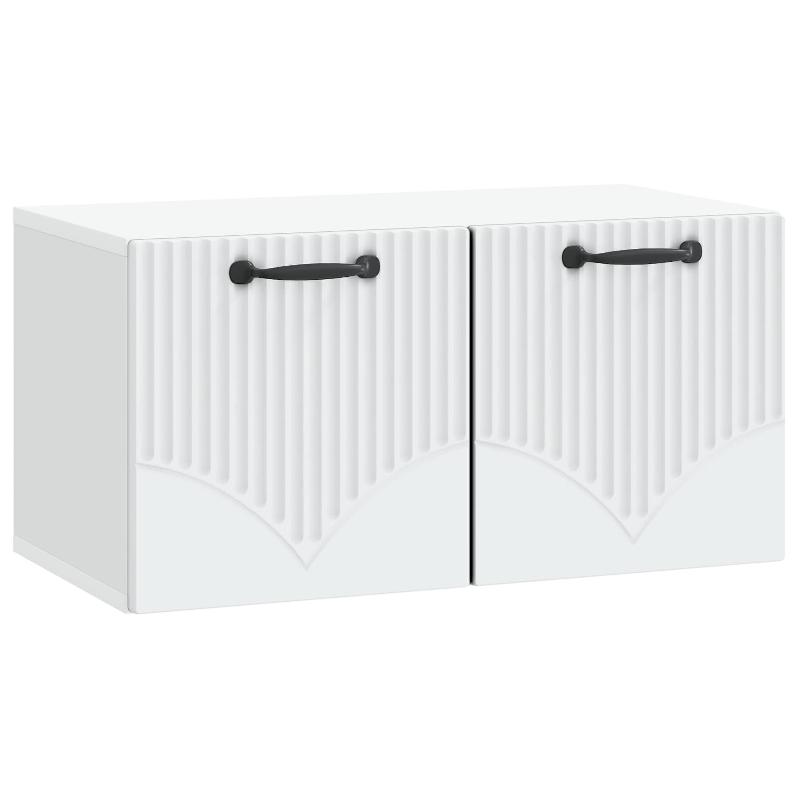 vidaXL Wall-Mounted TV Cabinet White 59.5 x 31 x 30 cm Engineered Wood 2