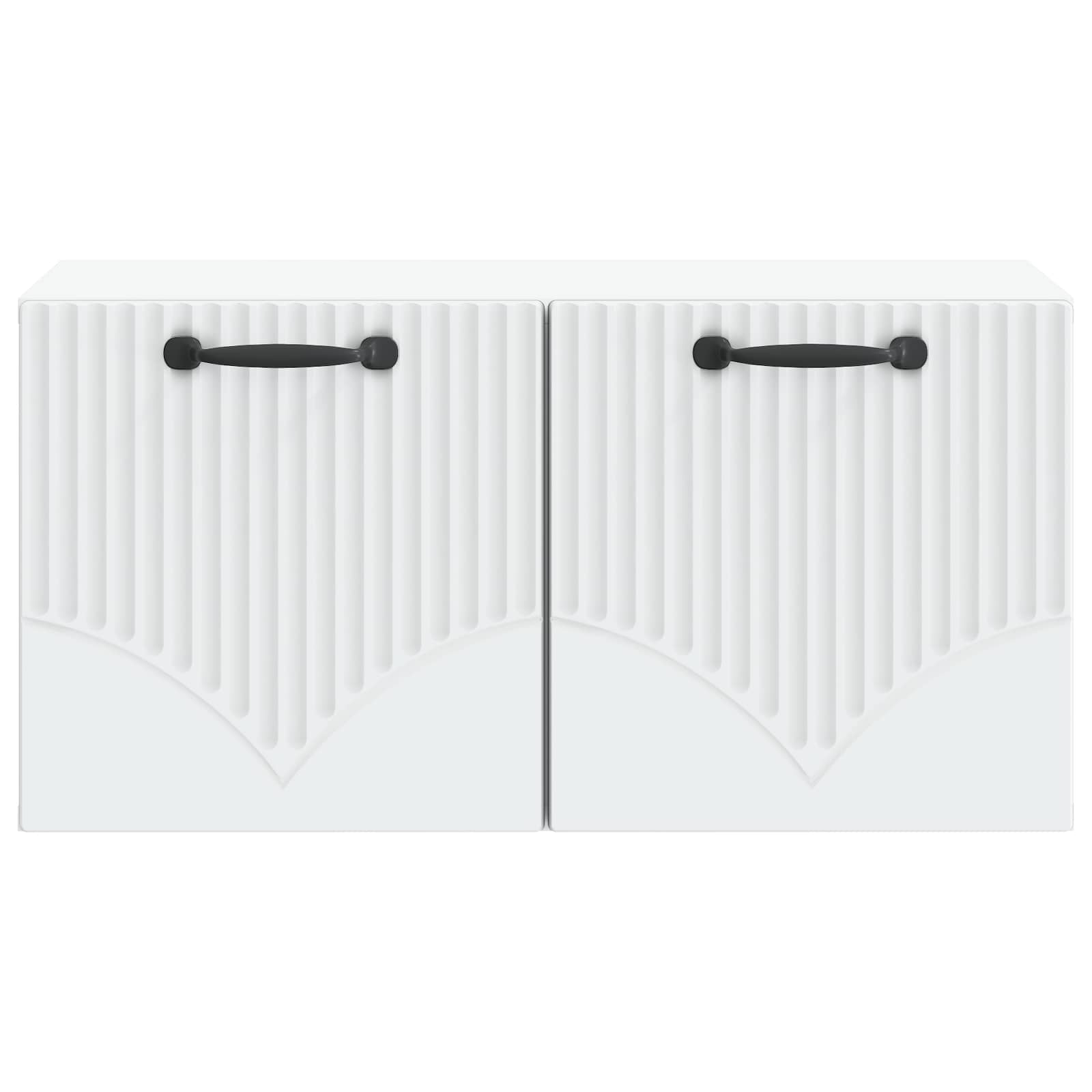 vidaXL Wall-Mounted TV Cabinet White 59.5 x 31 x 30 cm Engineered Wood 6