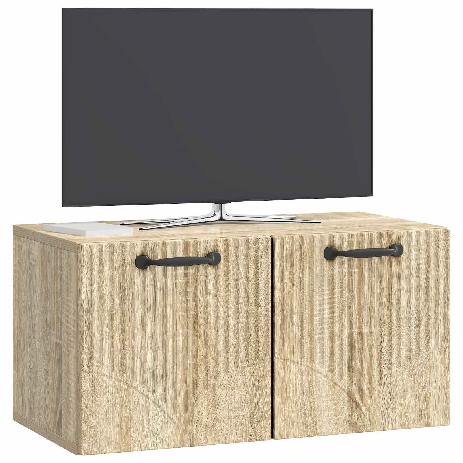 vidaXL Wall-Mounted TV Cabinet Sonoma Oak 59.5 x 31 x 30 cm 3