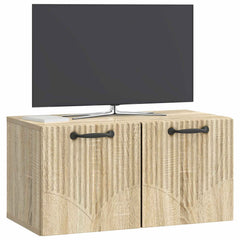 vidaXL Wall-Mounted TV Cabinet Sonoma Oak 59.5 x 31 x 30 cm 3