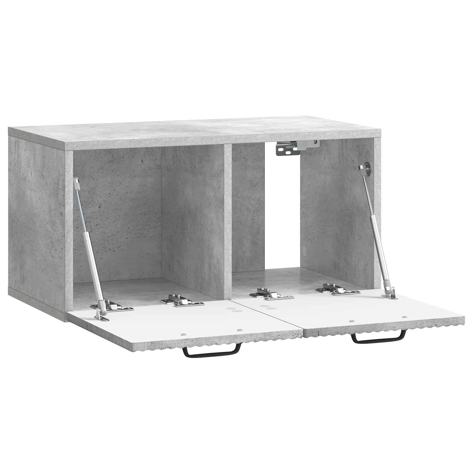 vidaXL Wall-Mounted TV Cabinet Concrete Grey 59.5 x 31 x 30 cm 5