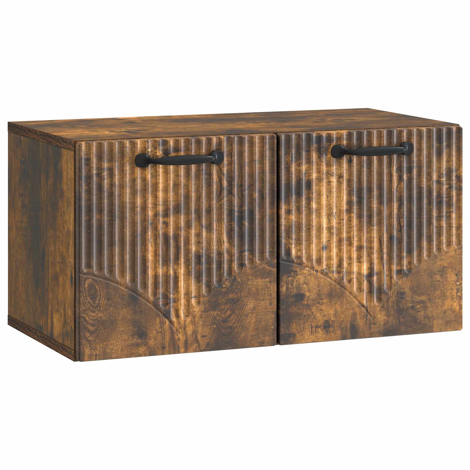 vidaXL Wall-Mounted TV Cabinet Smoked Oak 59.5 x 31 x 30 cm 2