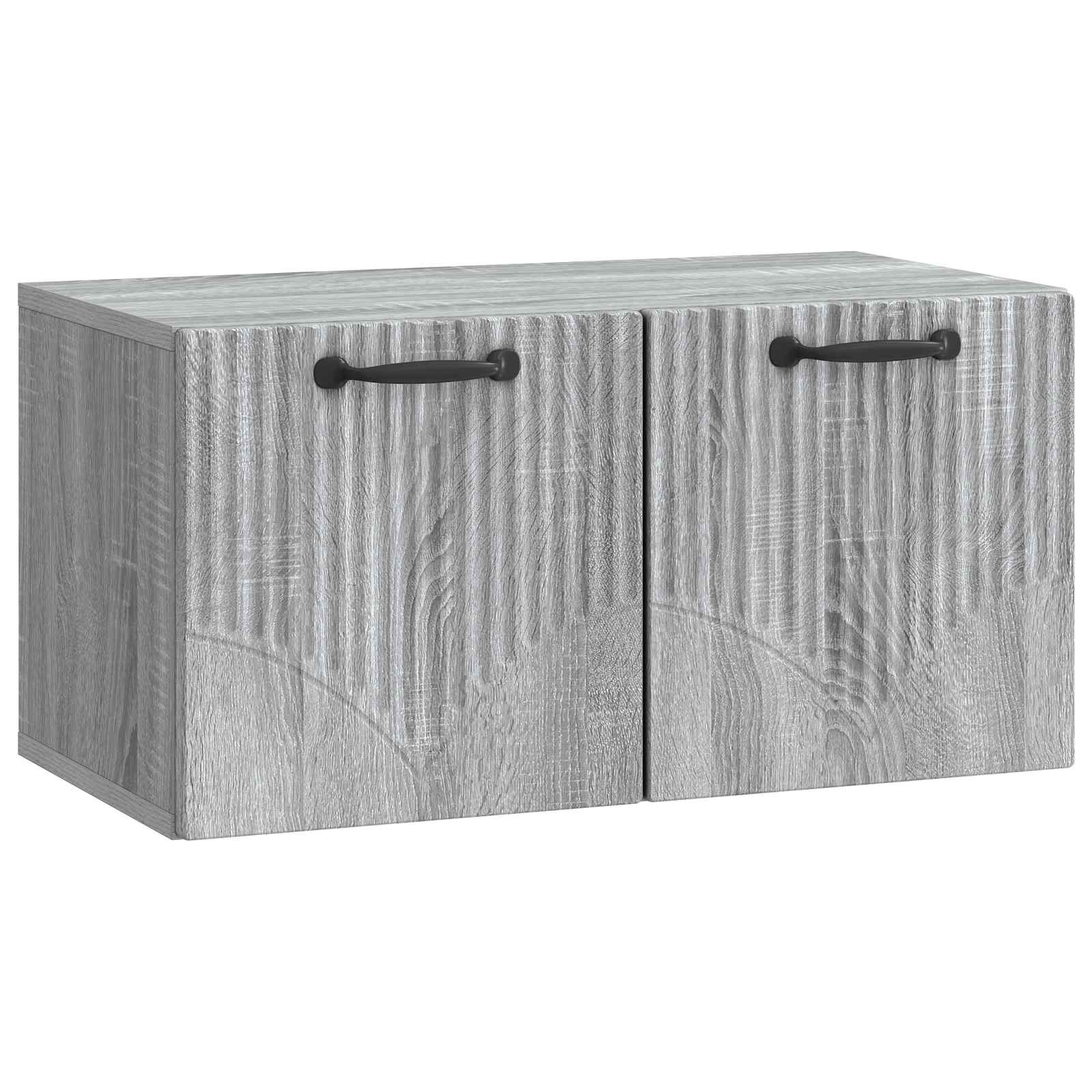vidaXL Wall-Mounted TV Cabinet Grey Sonoma 59.5 x 31 x 30 cm 2