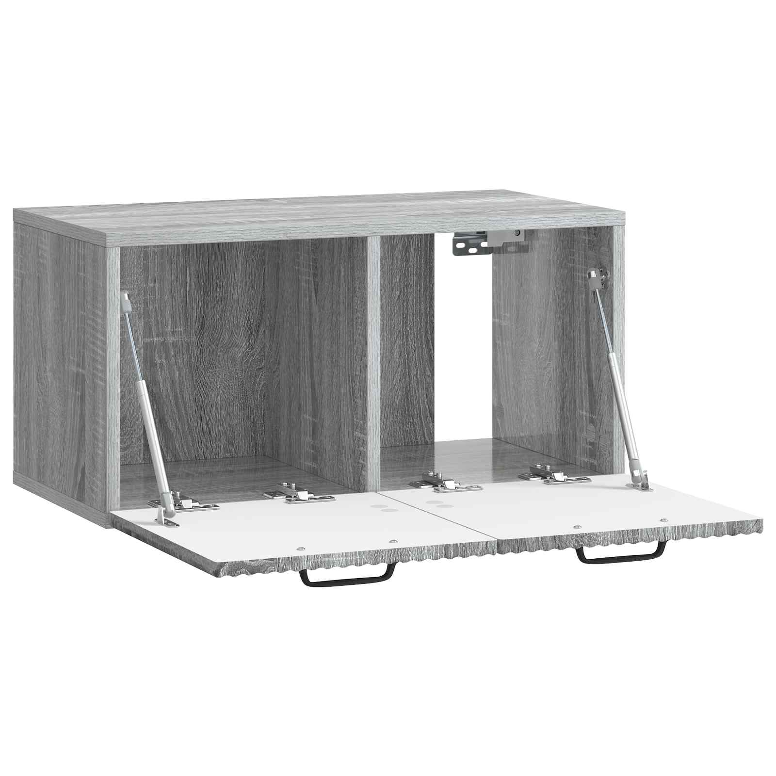 vidaXL Wall-Mounted TV Cabinet Grey Sonoma 59.5 x 31 x 30 cm 5