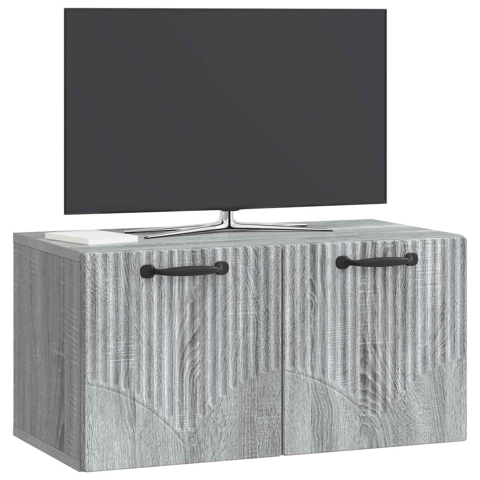 vidaXL Wall-Mounted TV Cabinet Grey Sonoma 59.5 x 31 x 30 cm 3