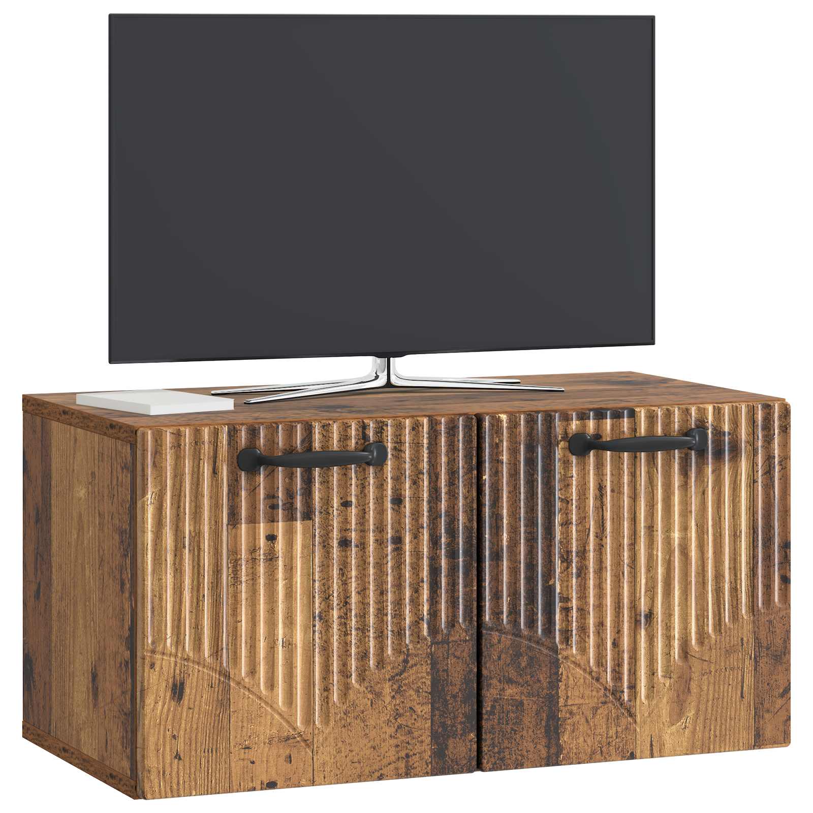 vidaXL Wall-Mounted TV Cabinet Old Wood 59.5 x 31 x 30 cm 3