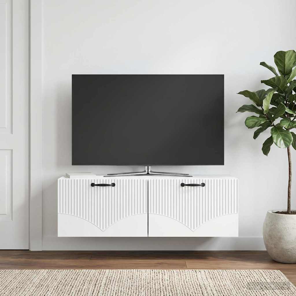 Wall-Mounted TV Cabinet 98 x 31 x 30 cm White