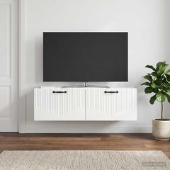 Wall-Mounted TV Cabinet 98 x 31 x 30 cm High gloss white