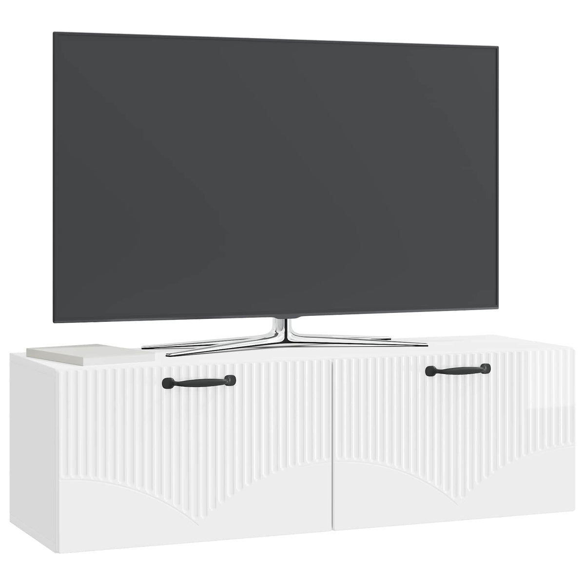 Wall-Mounted TV Cabinet 98 x 31 x 30 cm High gloss white