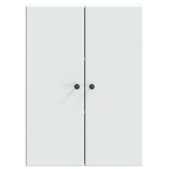 vidaXL Wall-Mounted Cabinet White 66 x 34.5 x 90 cm Engineered Wood 4