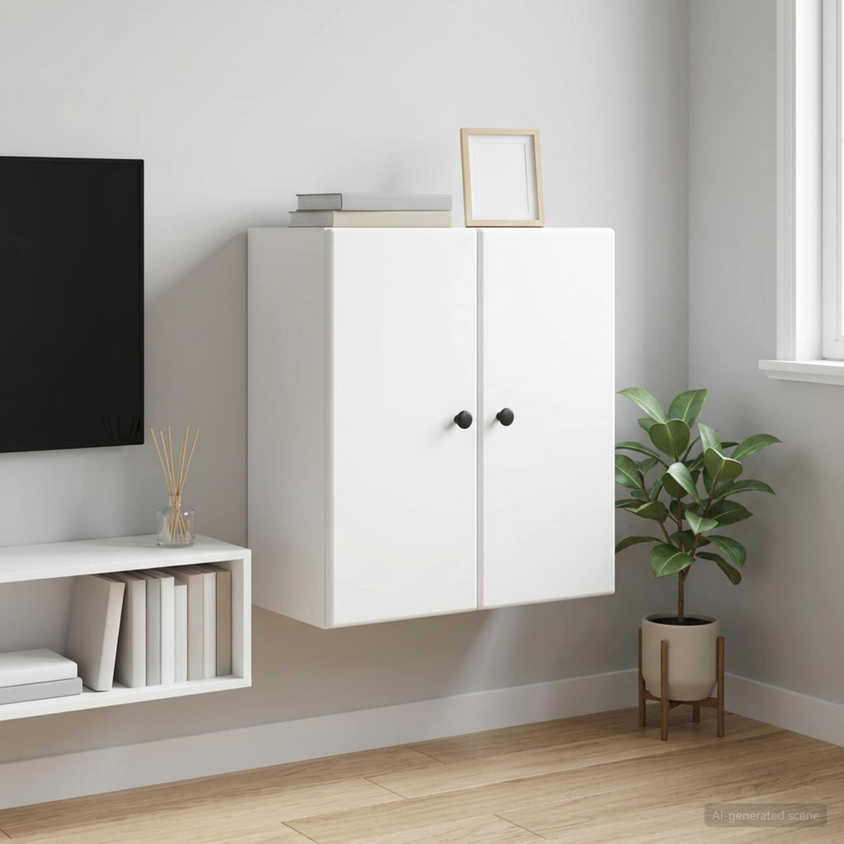vidaXL Wall-Mounted Cabinet 59 x 31 x 60 cm Engineered Wood