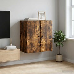 Wall-Mounted Cabinet 59 x 31 x 60 cm Engineered Wood Smoked oak