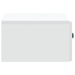 vidaXL Wall-Mounted Bedside Cabinet White 49 x 34.5 x 20 cm 6