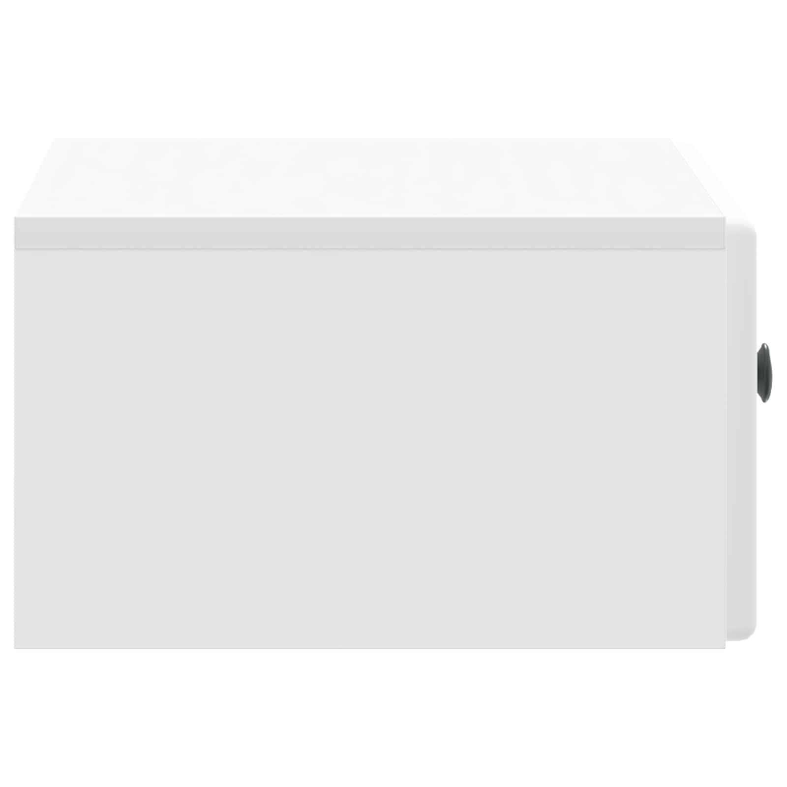 vidaXL Wall-Mounted Bedside Cabinet White 49 x 34.5 x 20 cm 6