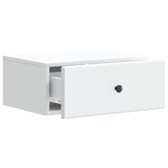 vidaXL Wall-Mounted Bedside Cabinet 2 pcs White 49 x 34.5 x 20 cm 5