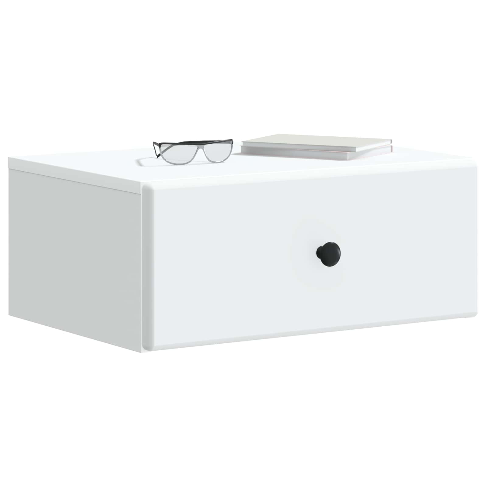 vidaXL Wall-Mounted Bedside Cabinet 2 pcs White 49 x 34.5 x 20 cm 3