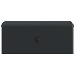 vidaXL Wall-Mounted Bedside Cabinet Black 49 x 34.5 x 20 cm 5