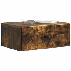 vidaXL Wall-Mounted Bedside Cabinet 2 pcs Smoked Oak 49 x 34.5 x 20 cm 3