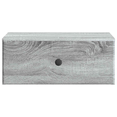 vidaXL Wall-Mounted Bedside Cabinet Grey Sonoma 49 x 34.5 x 20 cm 5