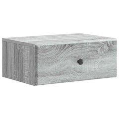 vidaXL Wall-Mounted Bedside Cabinet 2 pcs Grey Sonoma 5