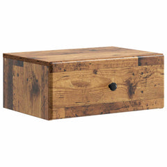 vidaXL Wall-Mounted Bedside Cabinet 2 pcs Old Wood 49 x 34.5 x 20 cm 5