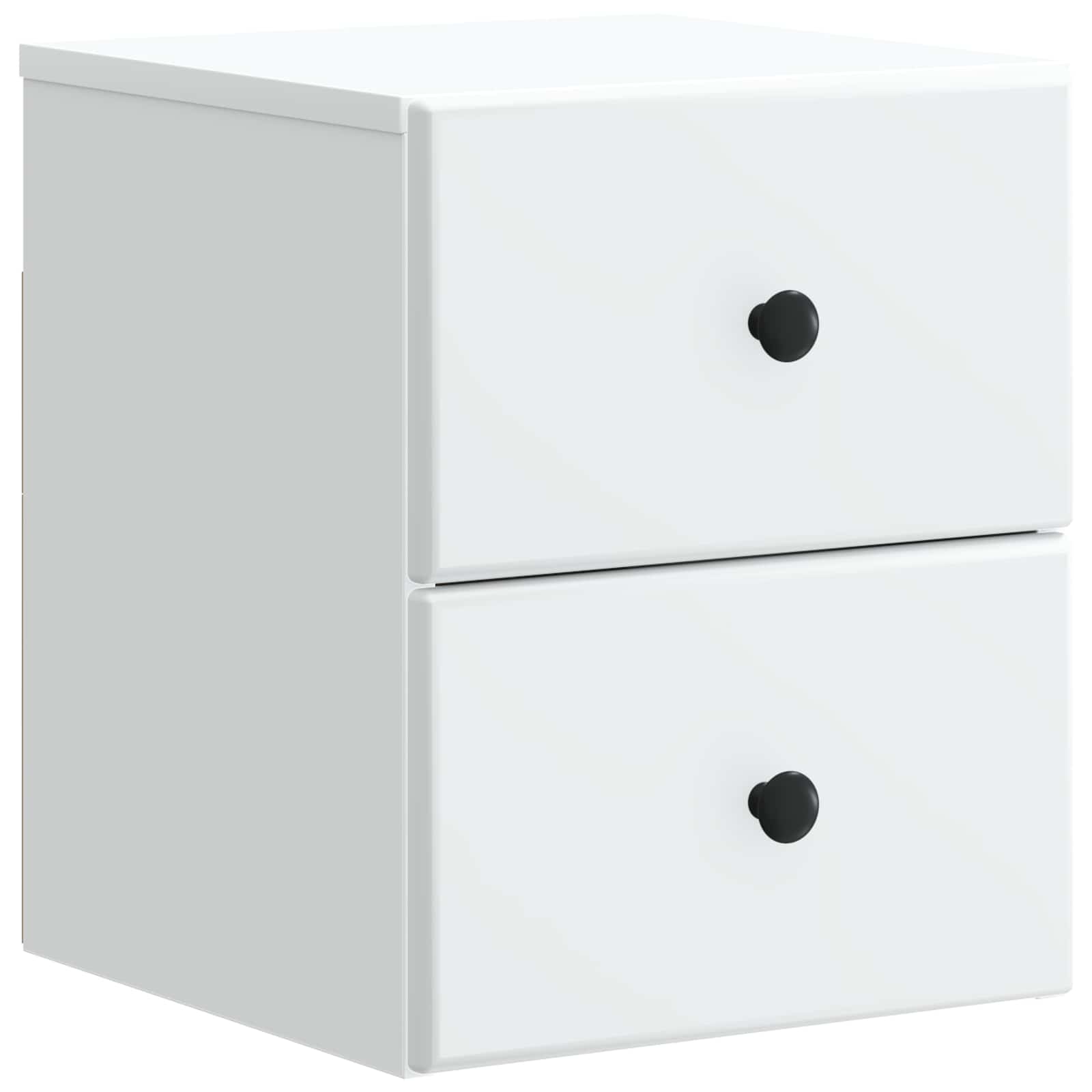 vidaXL Wall-Mounted Bedside Cabinet White 34.5 x 33 x 40 cm 2