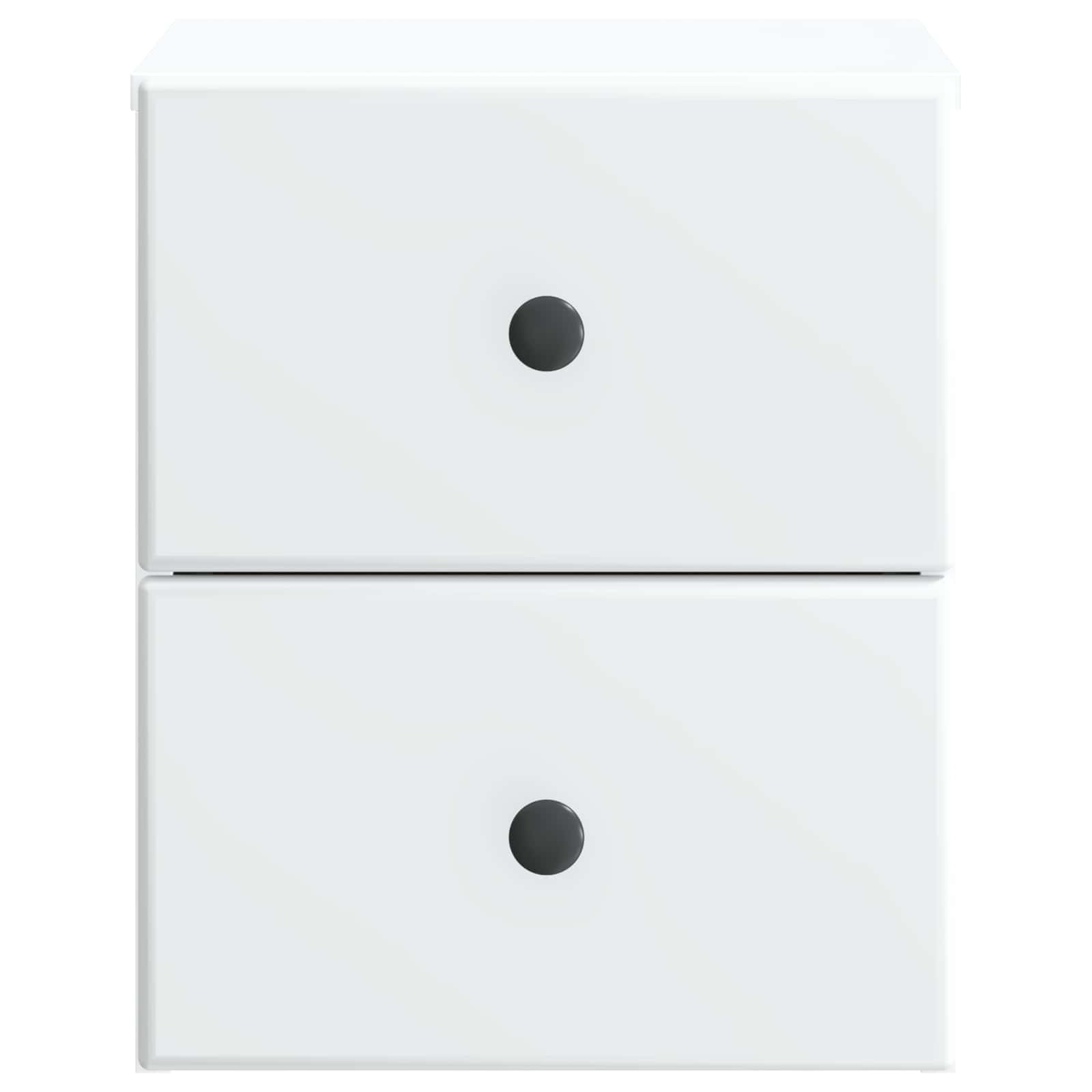 vidaXL Wall-Mounted Bedside Cabinet White 34.5 x 33 x 40 cm 5
