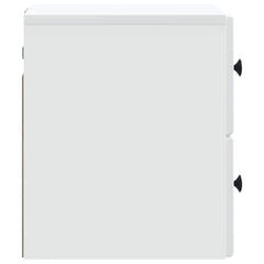 vidaXL Wall-Mounted Bedside Cabinet White 34.5 x 33 x 40 cm 6