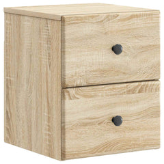 vidaXL Wall-Mounted Bedside Cabinet Sonoma Oak 34.5 x 33 x 40 cm 2