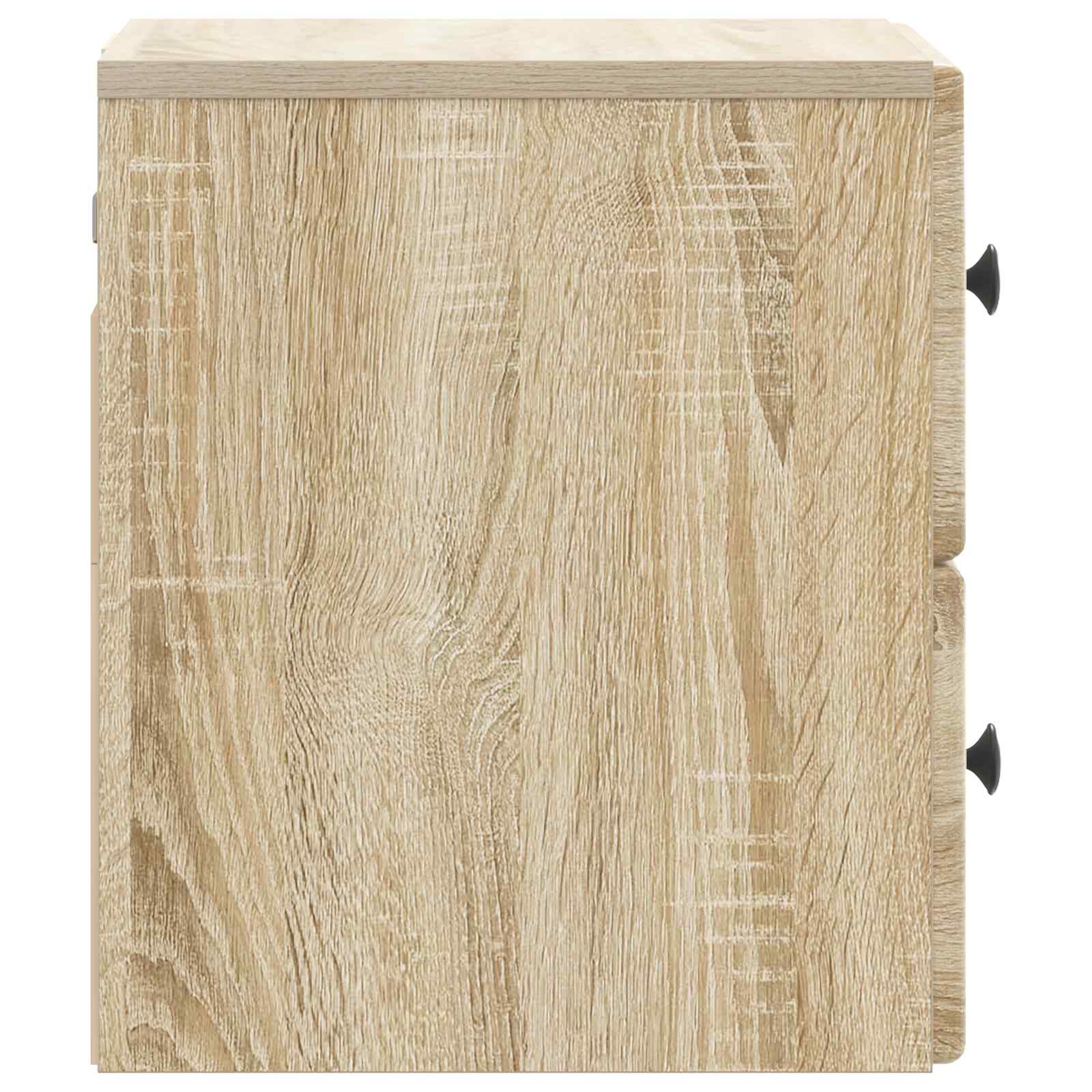 vidaXL Wall-Mounted Bedside Cabinet Sonoma Oak 34.5 x 33 x 40 cm 6