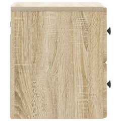 vidaXL Wall-Mounted Bedside Cabinet Sonoma Oak 34.5 x 33 x 40 cm 6