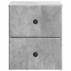 vidaXL Wall-Mounted Bedside Cabinet Concrete Grey 34.5 x 33 x 40 cm 5