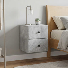 vidaXL Wall-Mounted Bedside Cabinet 34.5 x 33 x 40 cm