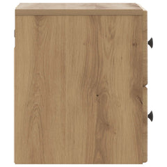 vidaXL Wall-Mounted Bedside Cabinet Artisan Oak 34.5 x 33 x 40 cm 6
