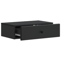 vidaXL Wall-Mounted Side Table Black 59 x 34.5 x 17 cm Engineered Wood 4