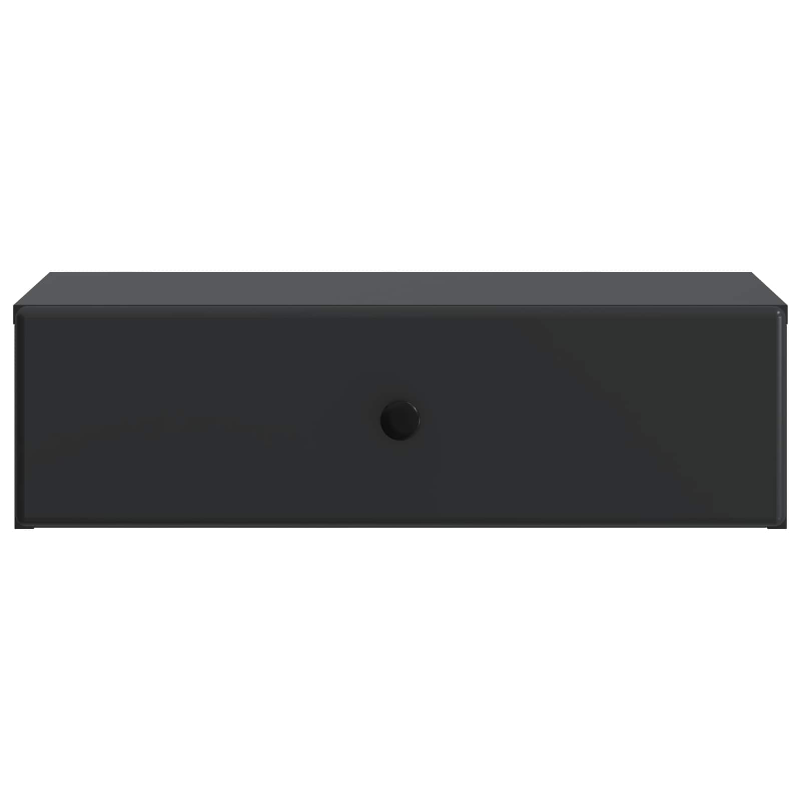 vidaXL Wall-Mounted Side Table Black 59 x 34.5 x 17 cm Engineered Wood 5