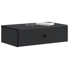 vidaXL Wall-Mounted Side Table Black 59 x 34.5 x 17 cm Engineered Wood 3