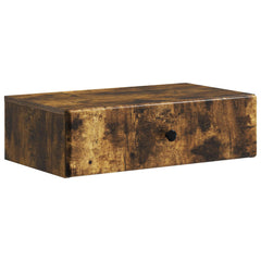 vidaXL Wall-Mounted Side Table Smoked Oak 59 x 34.5 x 17 cm 2