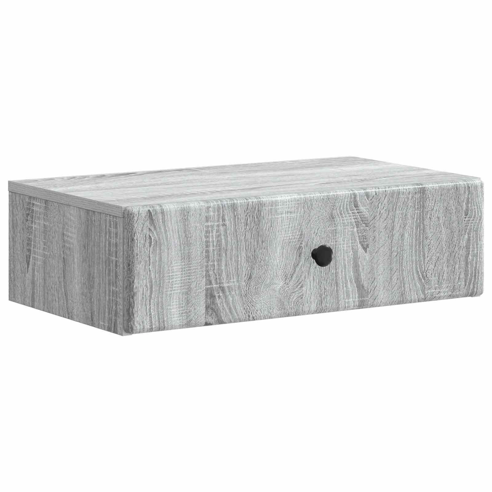 vidaXL Wall-Mounted Side Table Grey Sonoma 59 x 34.5 x 17 cm 2