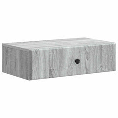 vidaXL Wall-Mounted Side Table Grey Sonoma 59 x 34.5 x 17 cm 2
