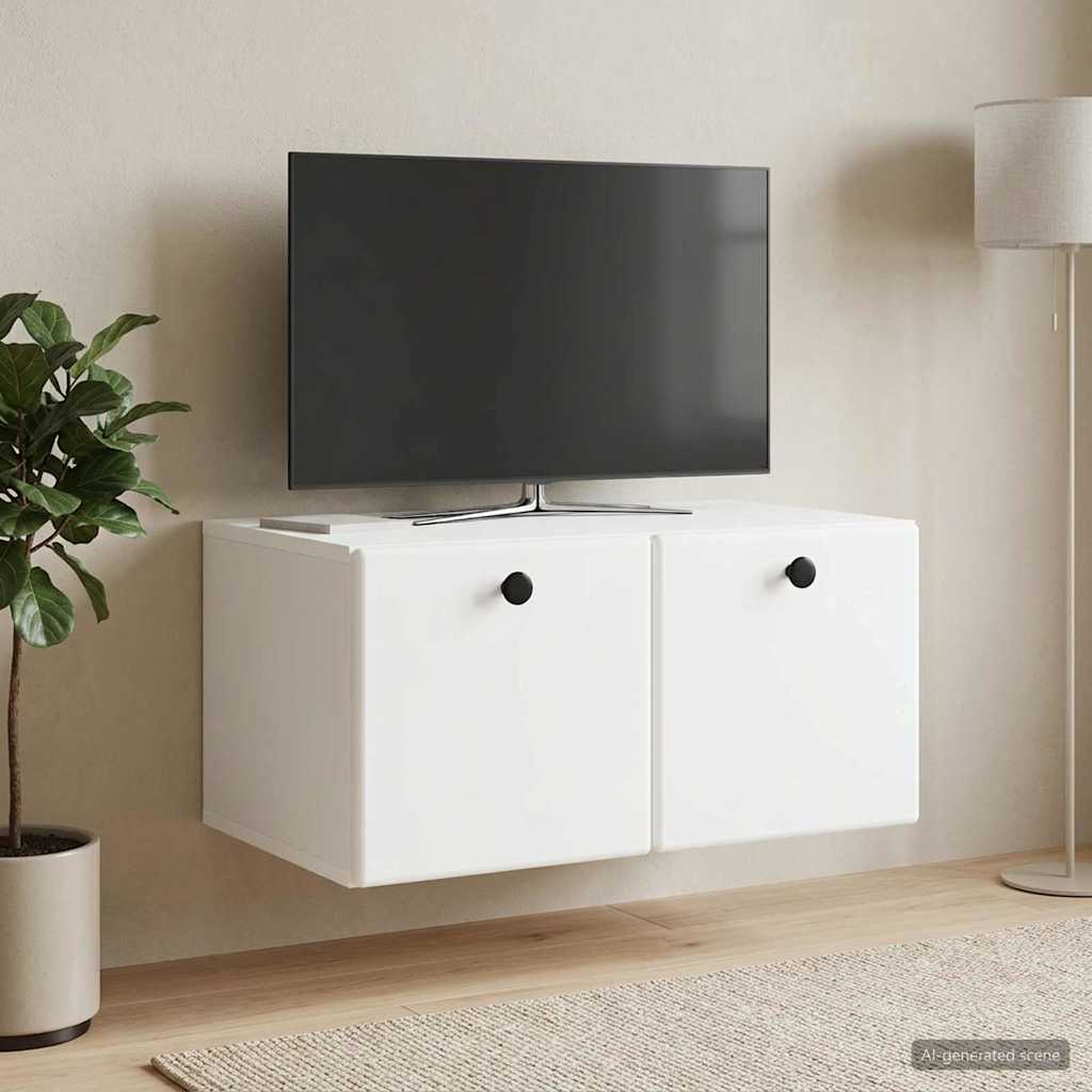 Wall-Mounted TV Cabinet 59.5 x 41 x 30 cm White